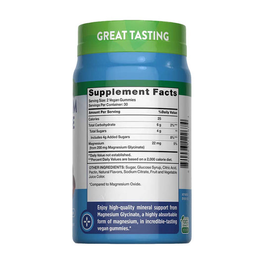 Gomitas Glicinato de Magnesio 200 mg