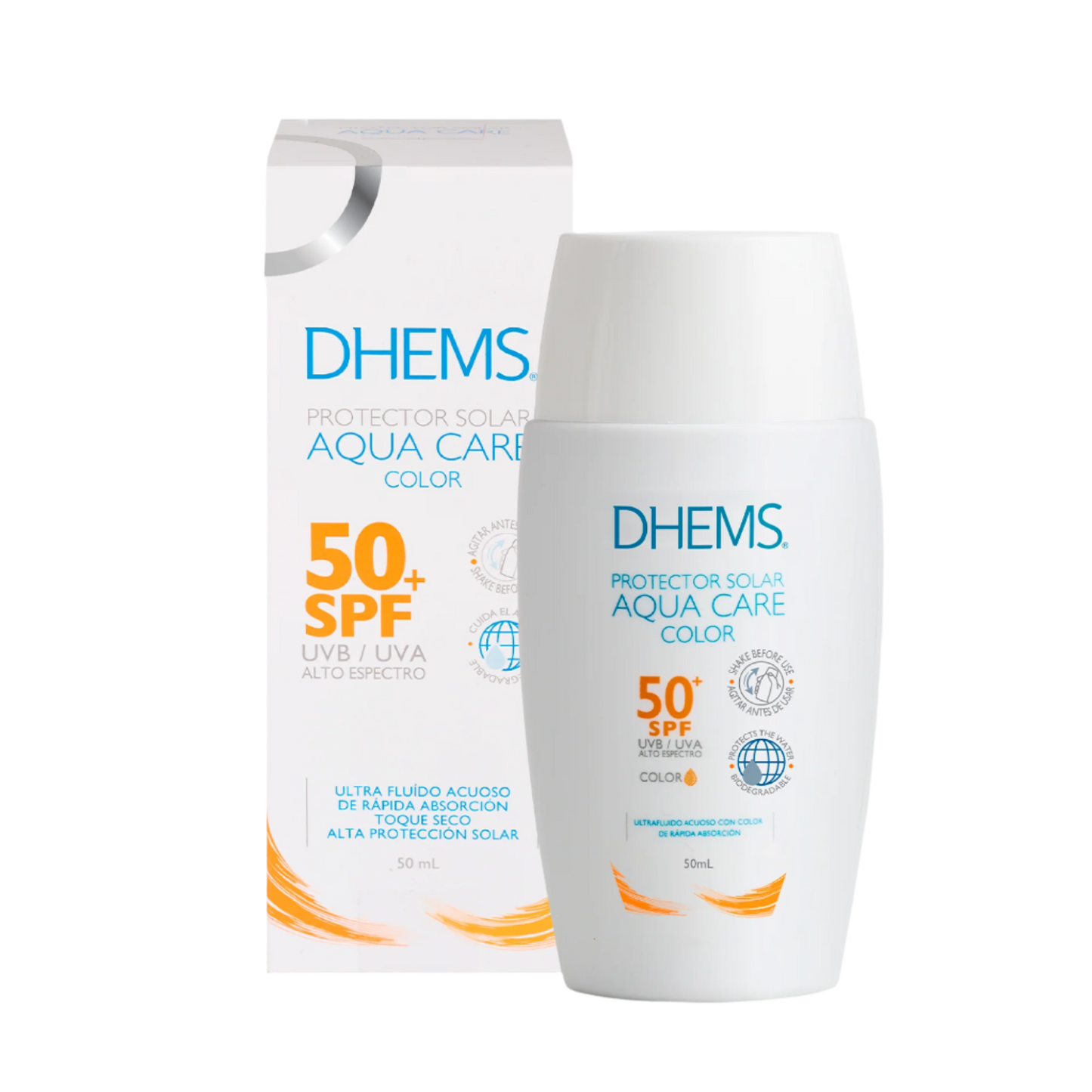Protector Solar Aqua Care con color x 50 ml