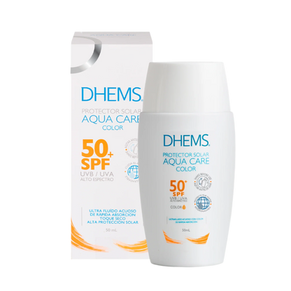 Protector Solar Aqua Care con color x 50 ml