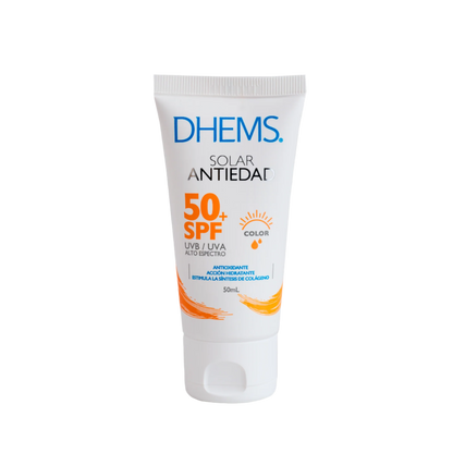 Protector Solar Antiedad con color x 50 ml