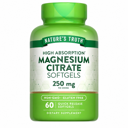 Citrato de Magnesio 250 mg – 60 Cápsulas Blandas