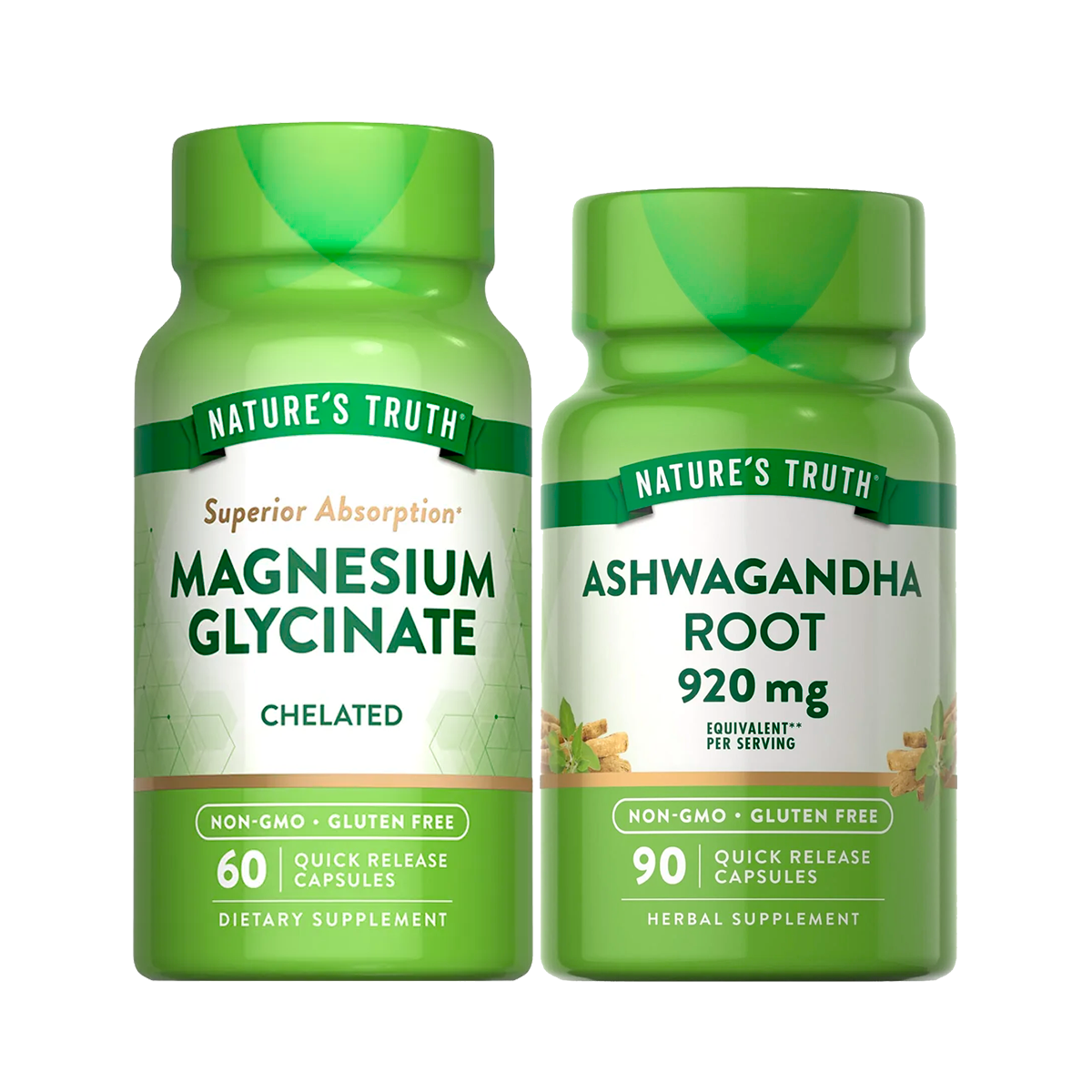 Promo Natures Truth - Ashwagandha + Glicinato de Magnesio