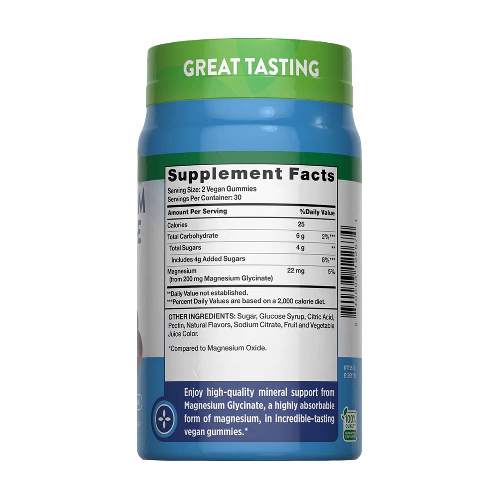 Gomitas Glicinato de Magnesio 200 mg