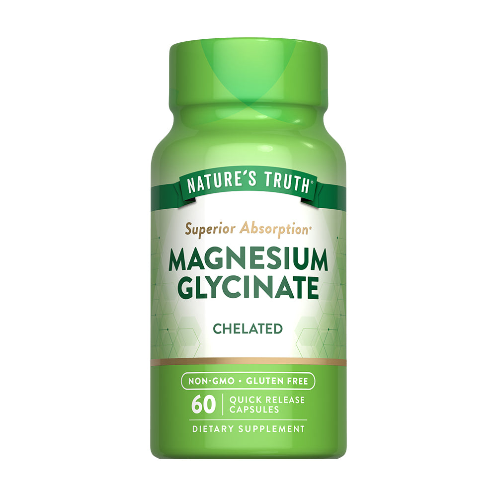 Glicinato de Magnesio 200 mg -  60 Cápsulas