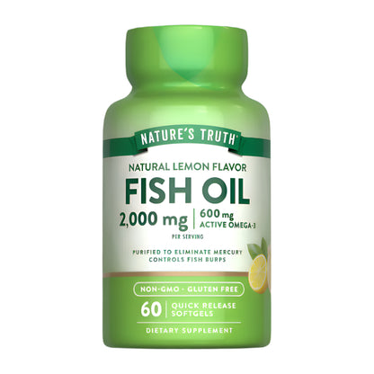 Omega 3 Fish Oil 2000 mg - 60 cápsulas blandas
