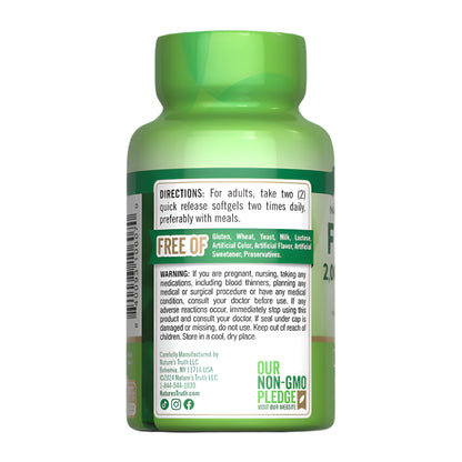 Omega 3 Fish Oil 2000 mg - 60 cápsulas blandas
