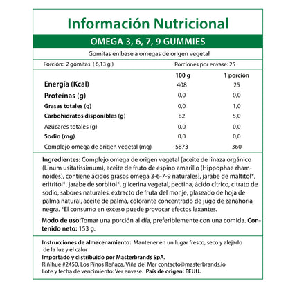 Gomitas de Omega 3-6-7-9