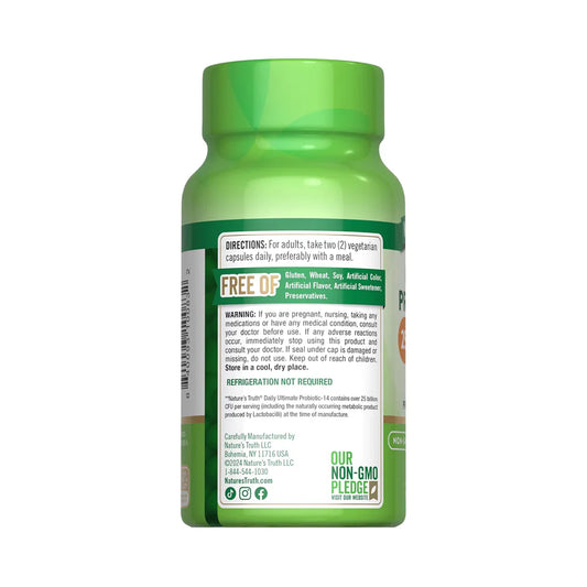 Prebióticos + Probióticos 25 Billion CFU – 60 Cápsulas