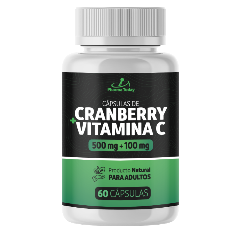 Cápsulas de Cranberry + Vitamina C - 60 cápsulas