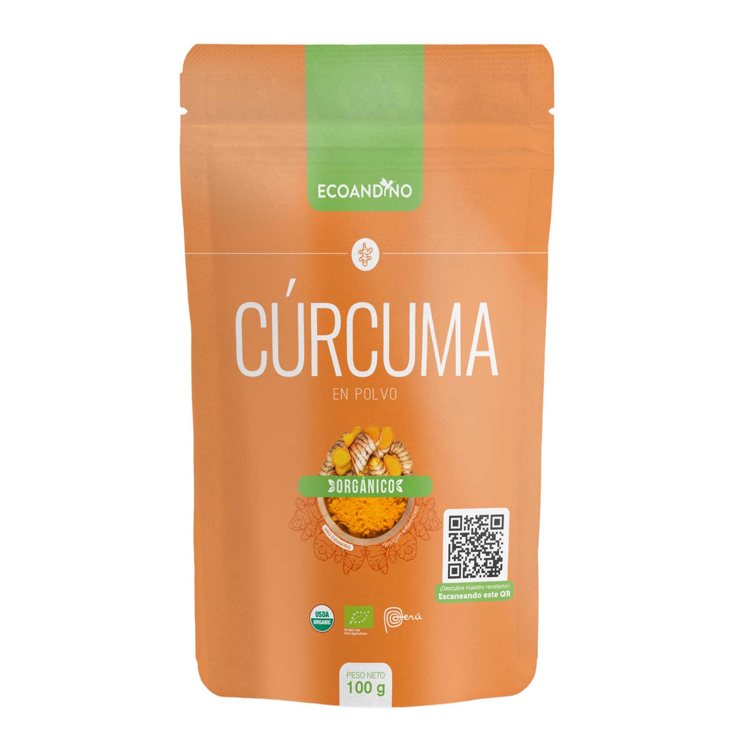 Cúrcuma Orgánica en Polvo – 100 g