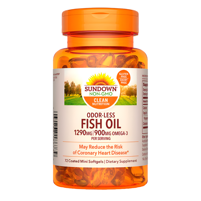Omega 3  Fish Oil 1,290 mg - 72 cápsulas blandas
