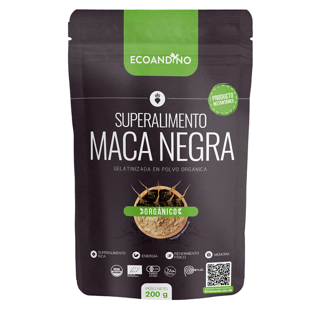 Maca Negra Gelatinizada Orgánica - 200 g