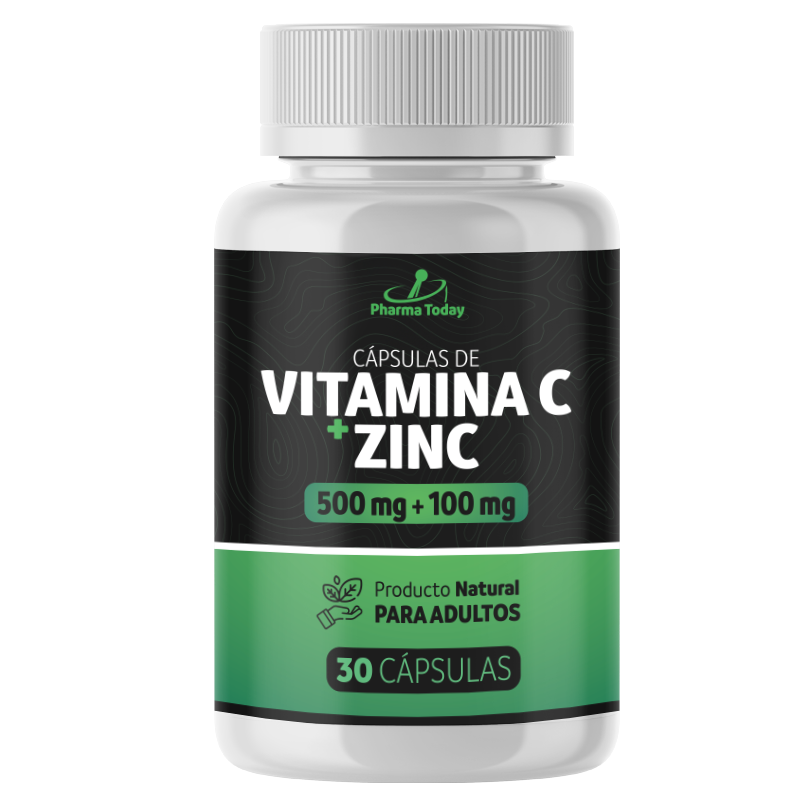 Cápsulas de Vitamina C + Zinc - 30 cápsulas